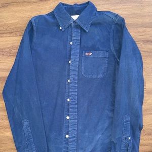 Hollister Button Up Shirt Blue